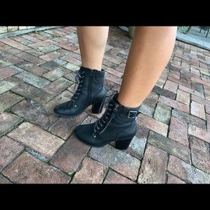 Heeled Combat Boots